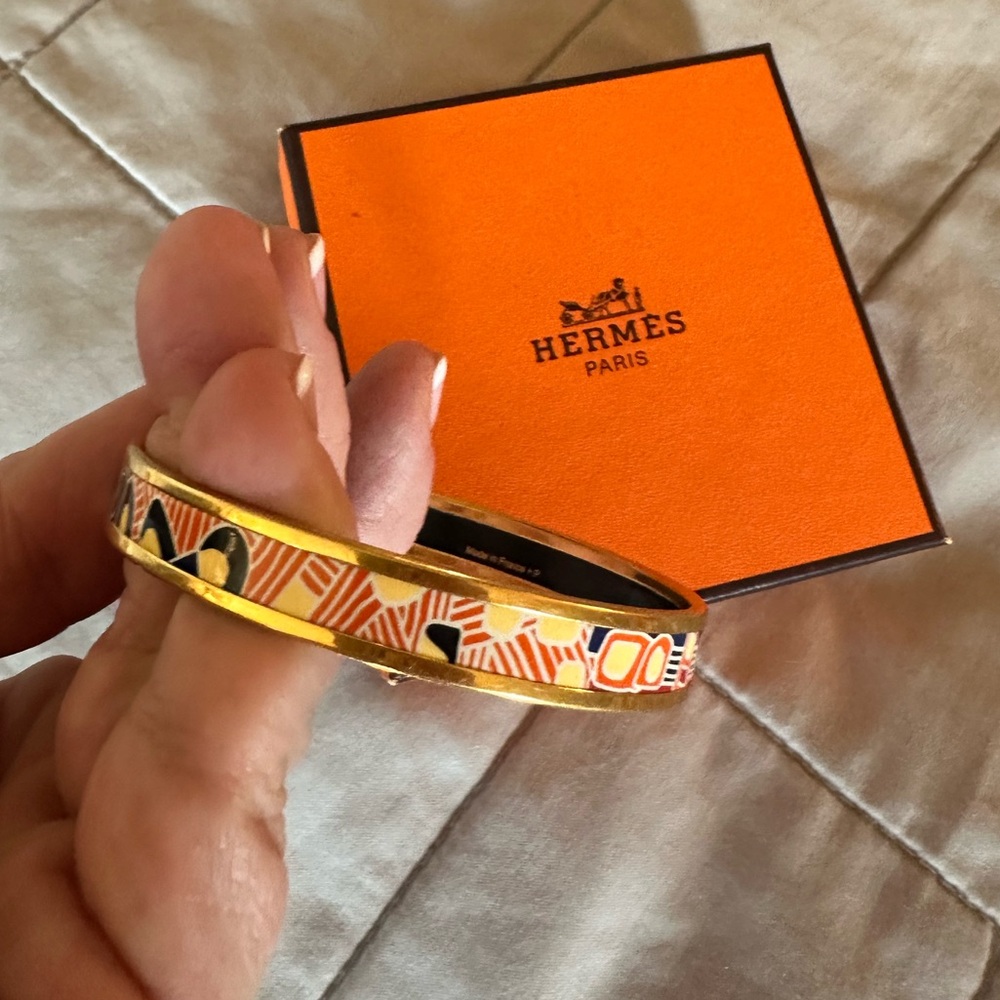 Hermes enamel bracelet (size 65) - Picture 4 of 8